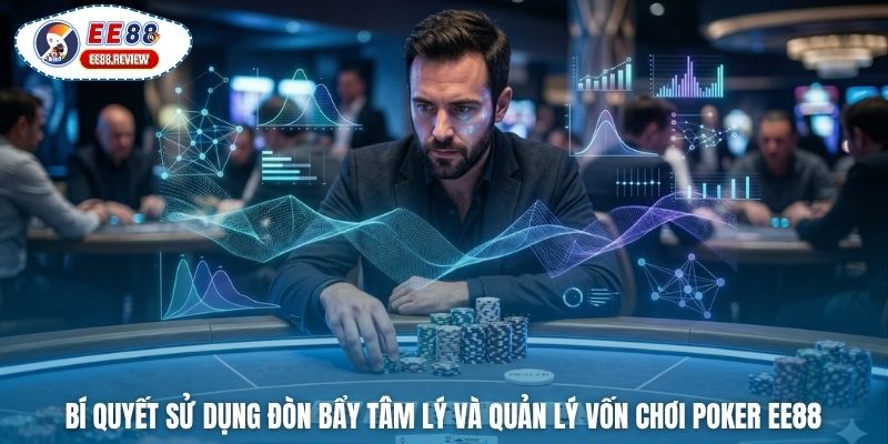 Bí quyết sử dụng đòn bẩy tâm lý và quản lý vốn chơi Poker EE88